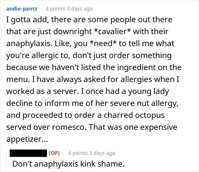 "Sorry, You Said You Were Allergic": Server Gets Applauded Online For Exposing Gluten-Free Trend Chaser "Sorry, You Said You Were Allergic": Server Gets Applauded Online For Exposing Gluten-Free Trend Chaser