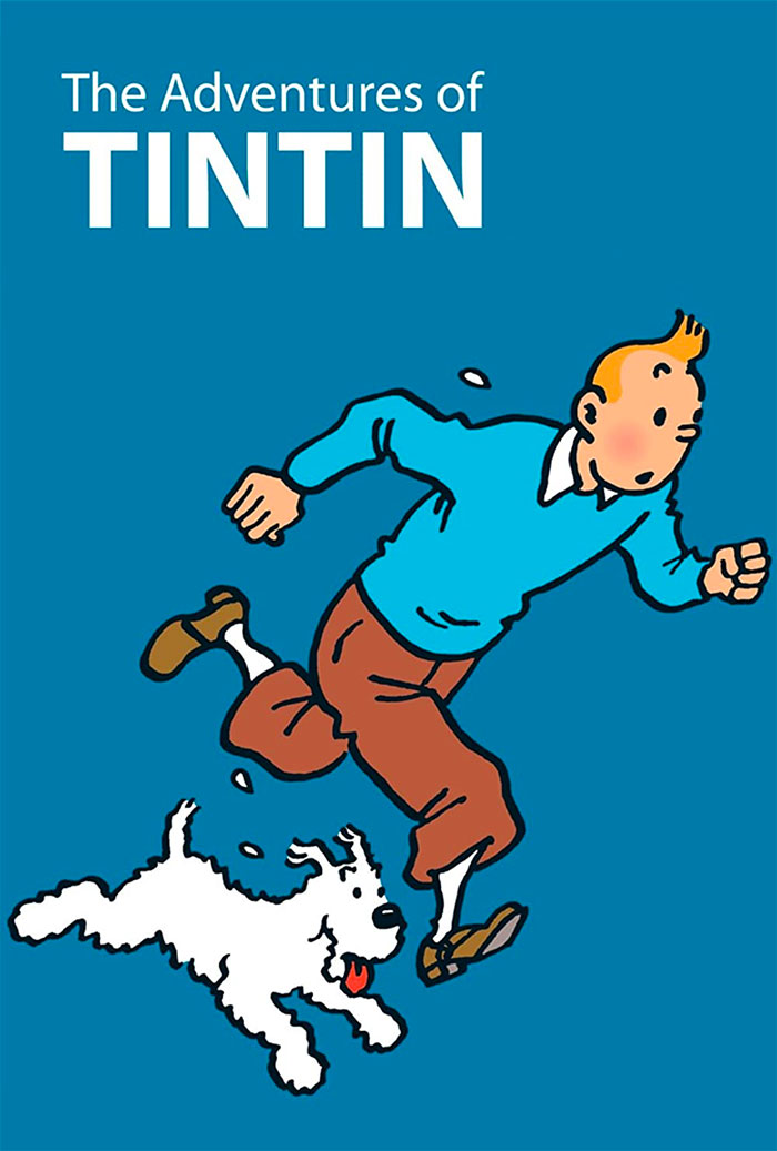 Poster for Hergé's Adventures of Tintin cartoon