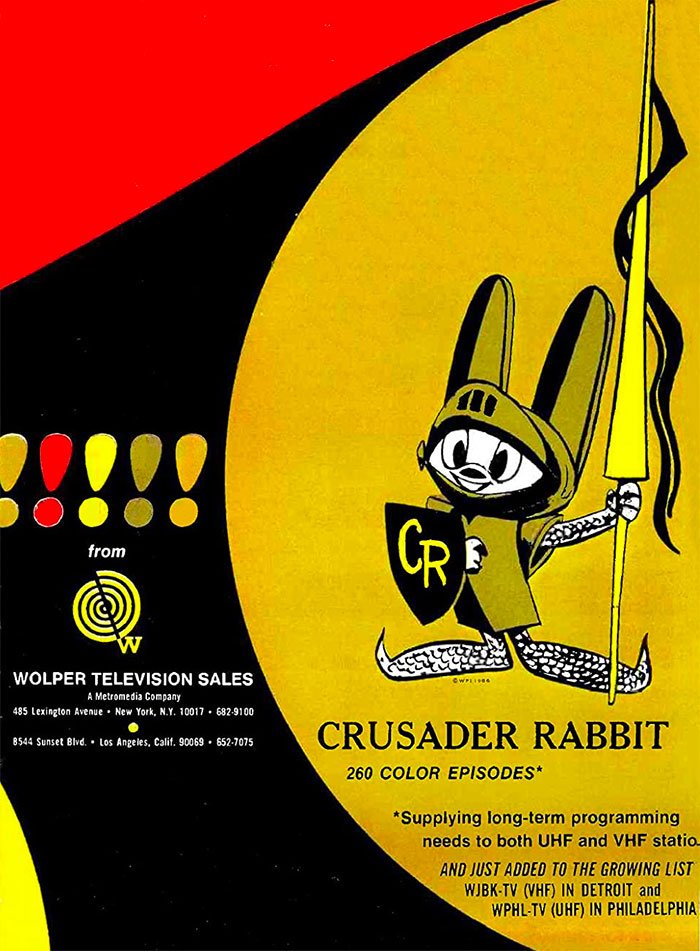 Poster for Crusader Rabbit cartoon