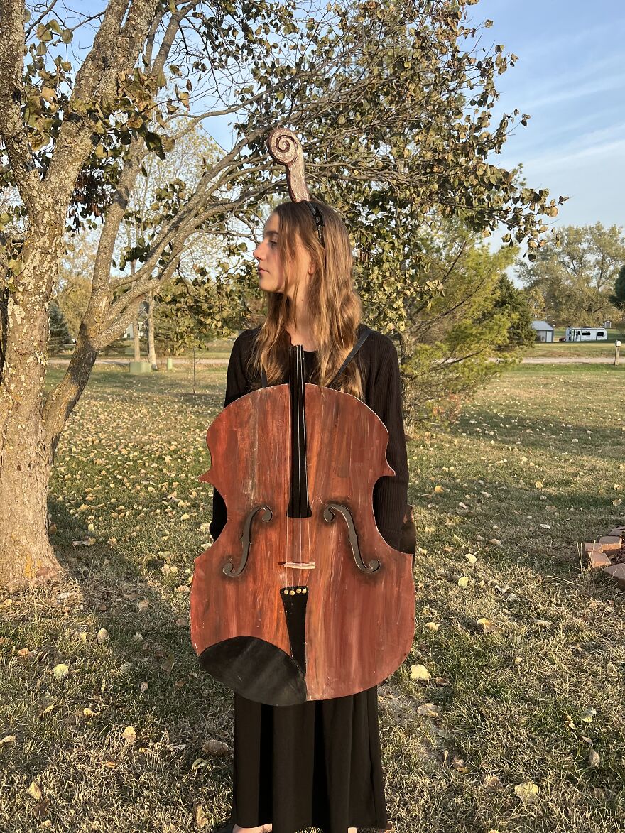 My Daughter As A Viola For Halloween Themed Orchestra Concert