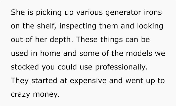 Man Maliciously Complies When Karen Asks For A Female Consultant Knowing She’ll Bring Her Back To Him As He Is The Real Expert Man Maliciously Complies When Karen Asks For A Female Consultant Knowing She’ll Bring Her Back To Him As He Is The Real Expert