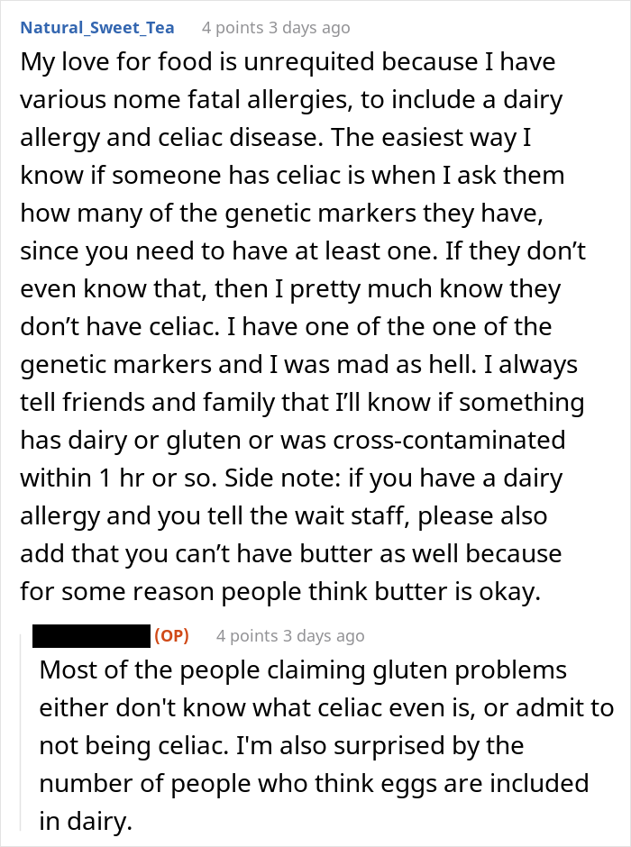 "Sorry, You Said You Were Allergic": Server Gets Applauded Online For Exposing Gluten-Free Trend Chaser "Sorry, You Said You Were Allergic": Server Gets Applauded Online For Exposing Gluten-Free Trend Chaser