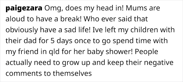 Mom Leaves Her New Baby For 48 Hours To Enjoy A Weekend Away, Hits Back After Getting Slammed For It
