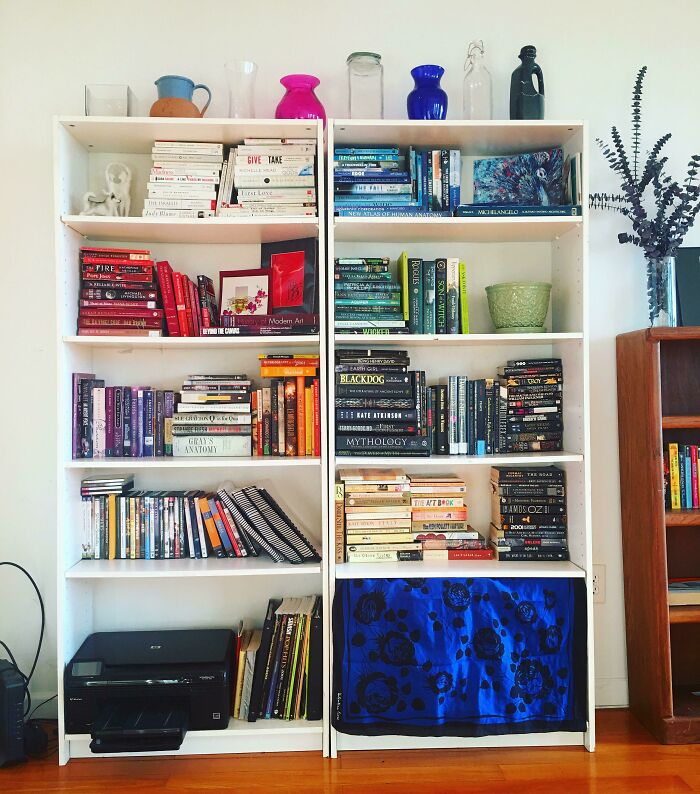 I, Too, Find That Color Sorting My Books Sparks The Most Joy. These Shelves Used To Be Filled With Knickknacks And Papers