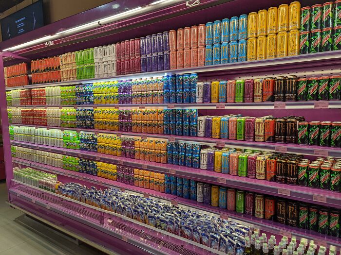 Un montón de colores en la tienda