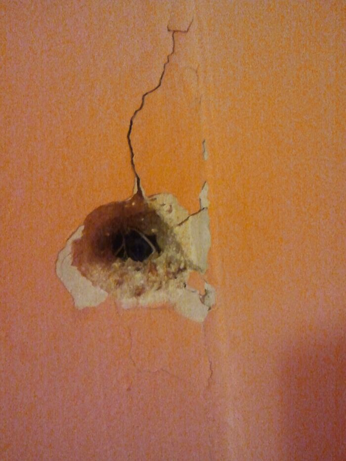 So I Moved Into This New House And There's A Hole In The Wall With What Looks Like A Camera Inside? Not Sure What To Think Of It
