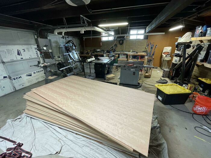 Getting Ready To Turn $3500 Worth Of Cherry Veneer Mdf Into $30k Worth Of Cabinets