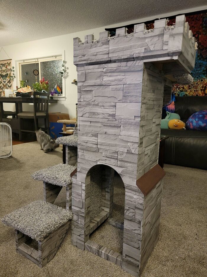 I Designed And Built A Cat Tower! A Lot Of Firsts For Me With This Project