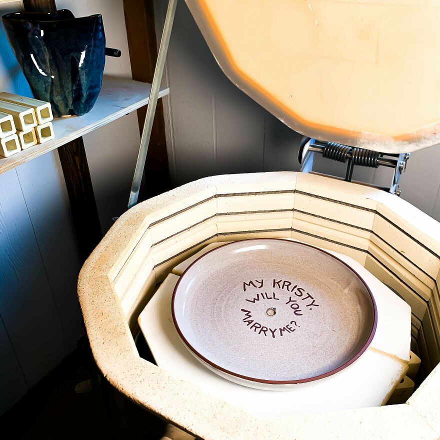 Made A Plate To Propose To My Now Fiancé