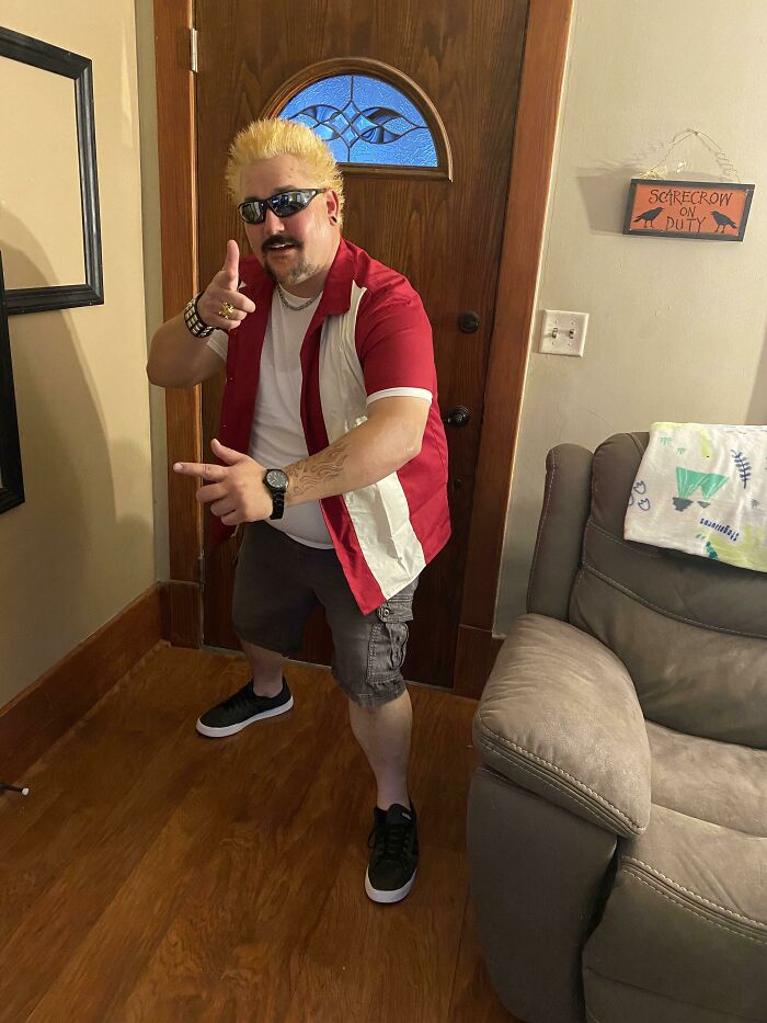 I Dressed As Guy Fieri For Halloween
