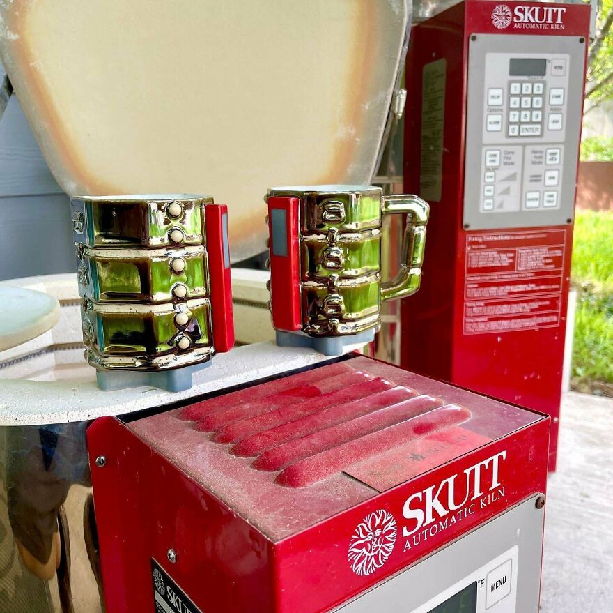 Kiln Mugs Fresh From The Kiln