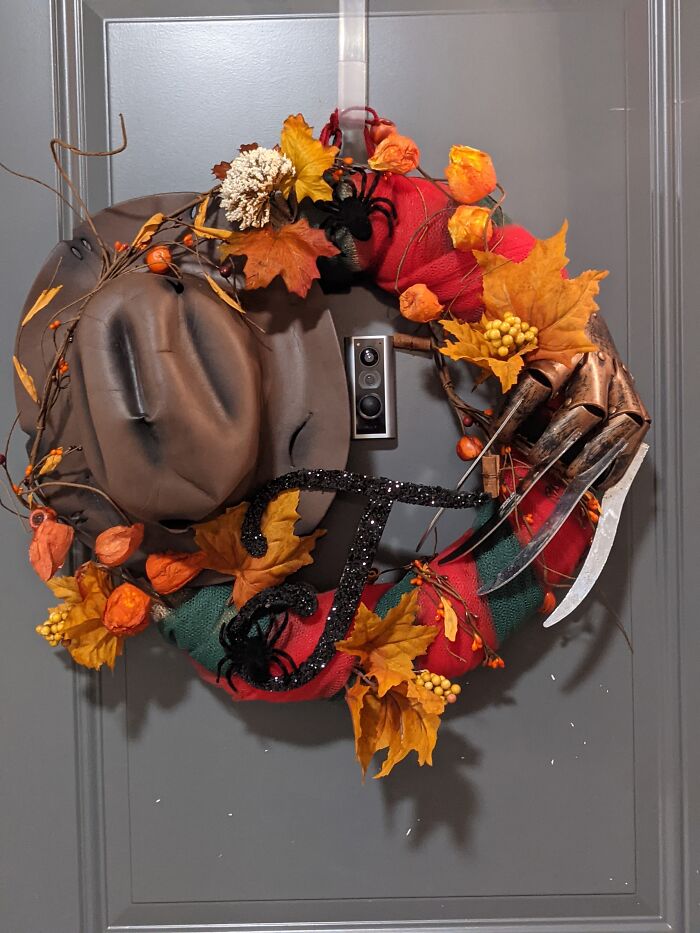 Recycled Last Year's Costume Into A Fall Wreath