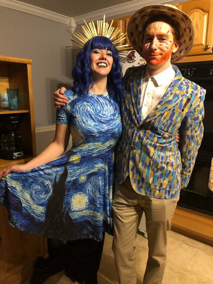 Mi mujer y yo como Van Gogh y la Noche Estrellada