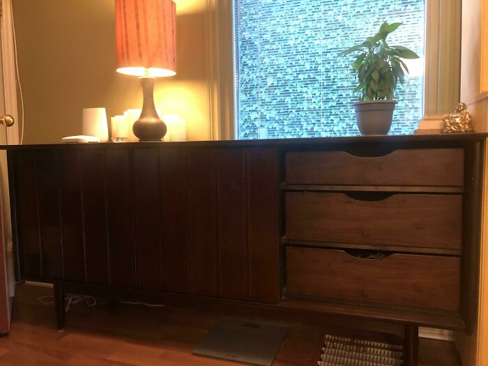Found This Credenza On Roadside A Few Weeks Ago. Mid 60’s!