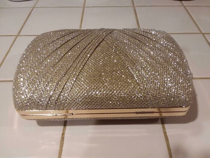 Scavenging Always Comes Through On Clutch - Gold Sequin Clutch