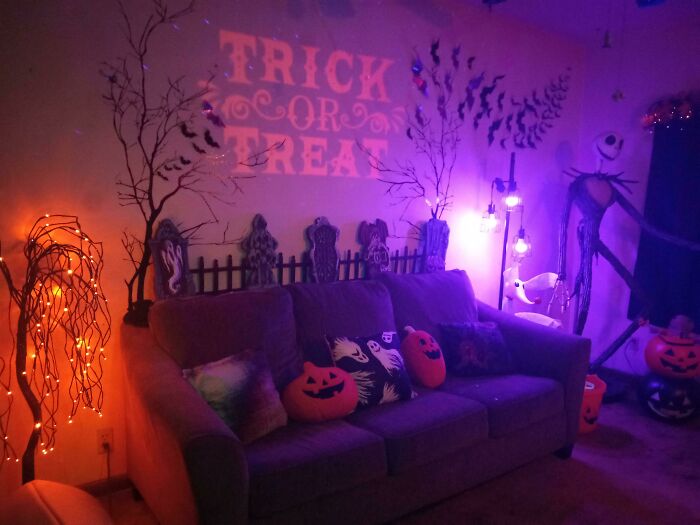 My Halloween Living Room Last Year