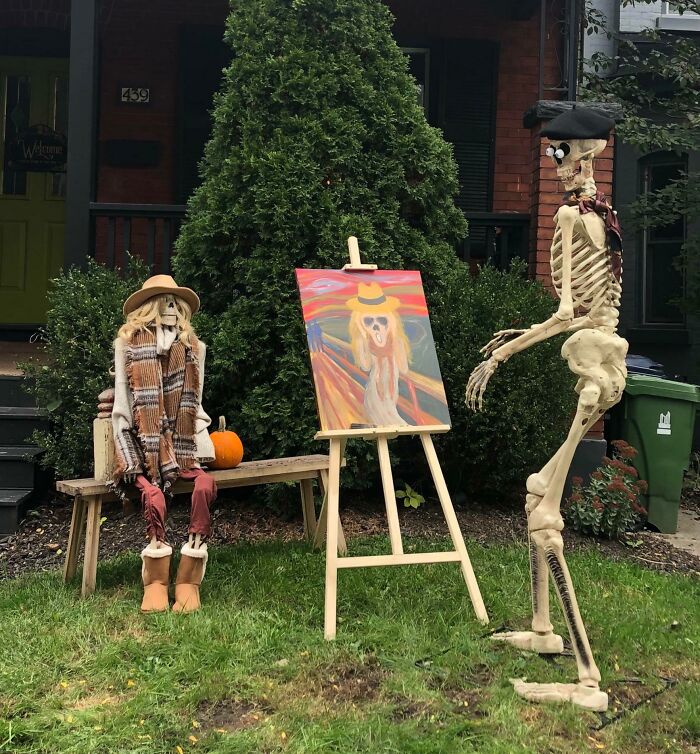 My Neighbors' Halloween Display