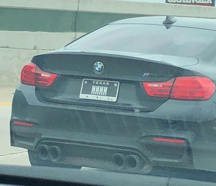 BMW M4 Clever License Plate