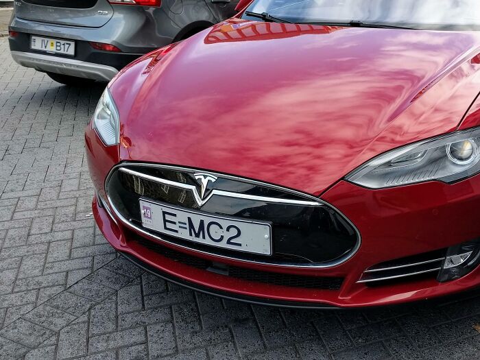 Spotted A Rare Icelandic Model S In Reykjavík With A Great License Plate
