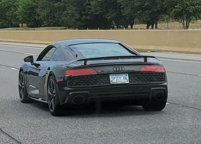 Saw An R8 With The Best Vanity Plate