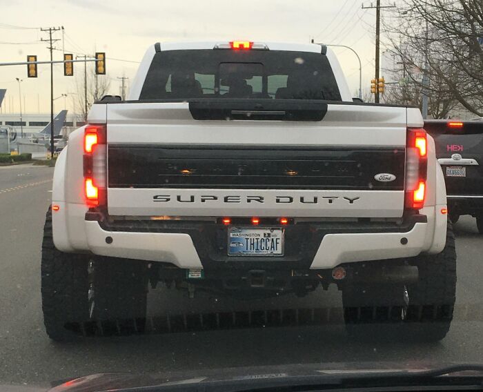 This Truck And The License Plate I Drove Home Behind Today