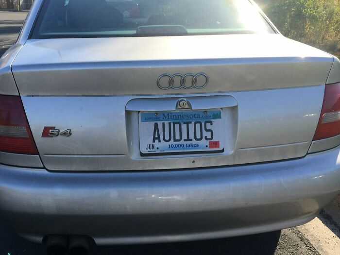 Somebody Thinks Their Personalized License Plate Is So Clever