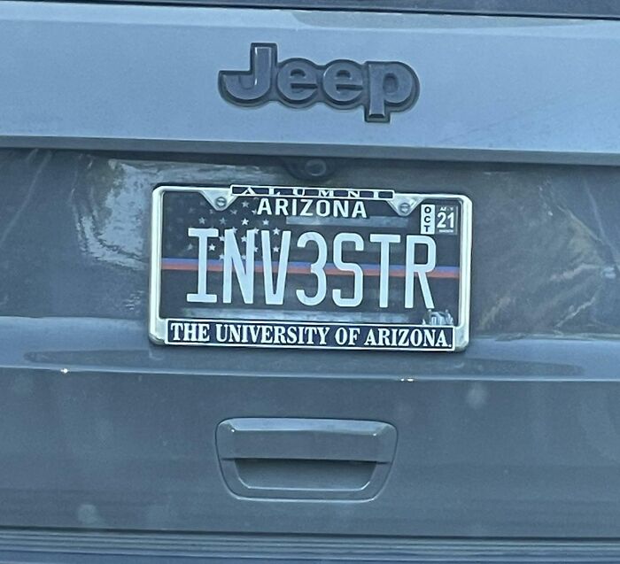 Saw This Cringe Personalized License Plate In The Wild
