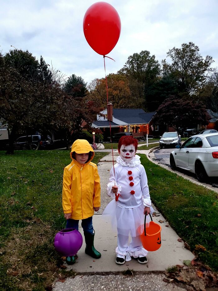 My Twin Nephews Are Walking Around The Neighborhood Saying "We All Float Down Here"
