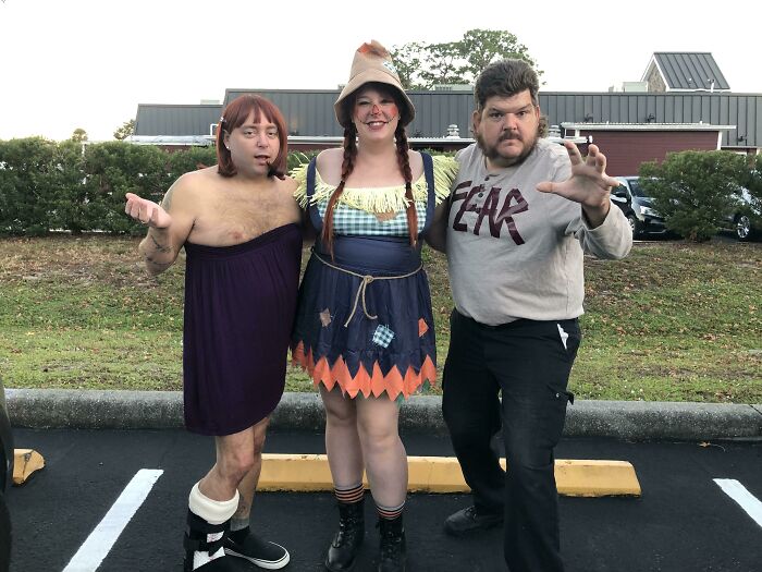 Happy Halloween From Casual Day Meredith And Mose And The Lady Scarecrow