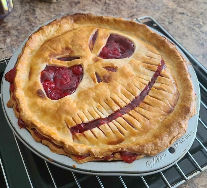 It's That Time Of Year Again. What's Your Favorite Halloween Treat? Made This Pie A Couple Years Ago