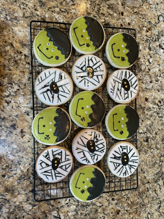 Quick Batch Of Halloween Cookies I Made For A Party