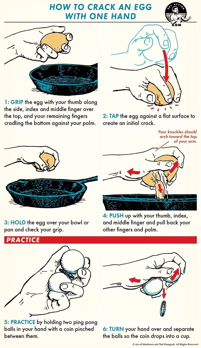 How To Crack An Egg With One Hand