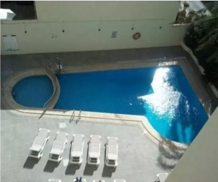 Esta piscina de formas extrañas