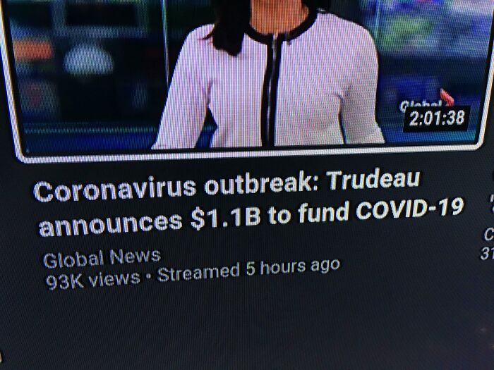 The Amount Of Characters Makes It Seem Like Canada Is Funding Coronavirus