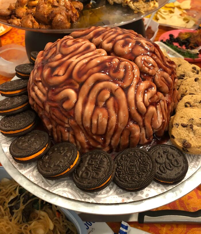 Mi esposa hizo un cerebro para comer en Halloween