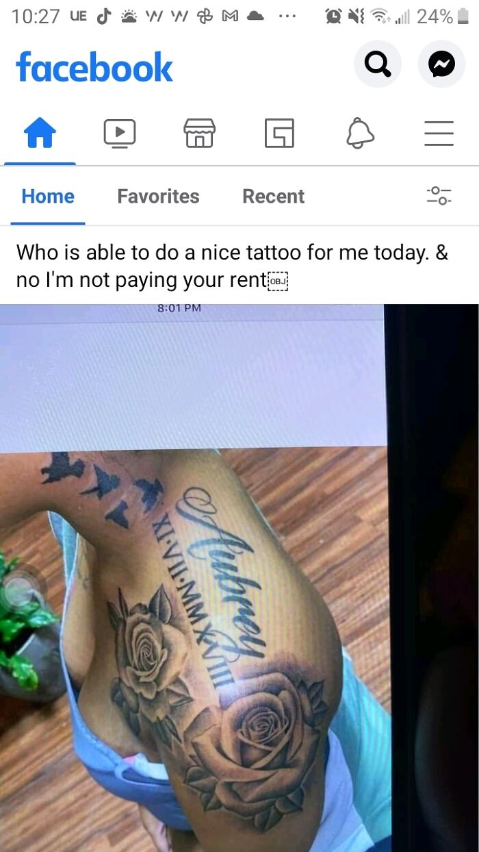 She Wants A Good Tattoo But She Doesnt Wanna Pay Good Tattoo Prices... Pay Artists For Their Work!
