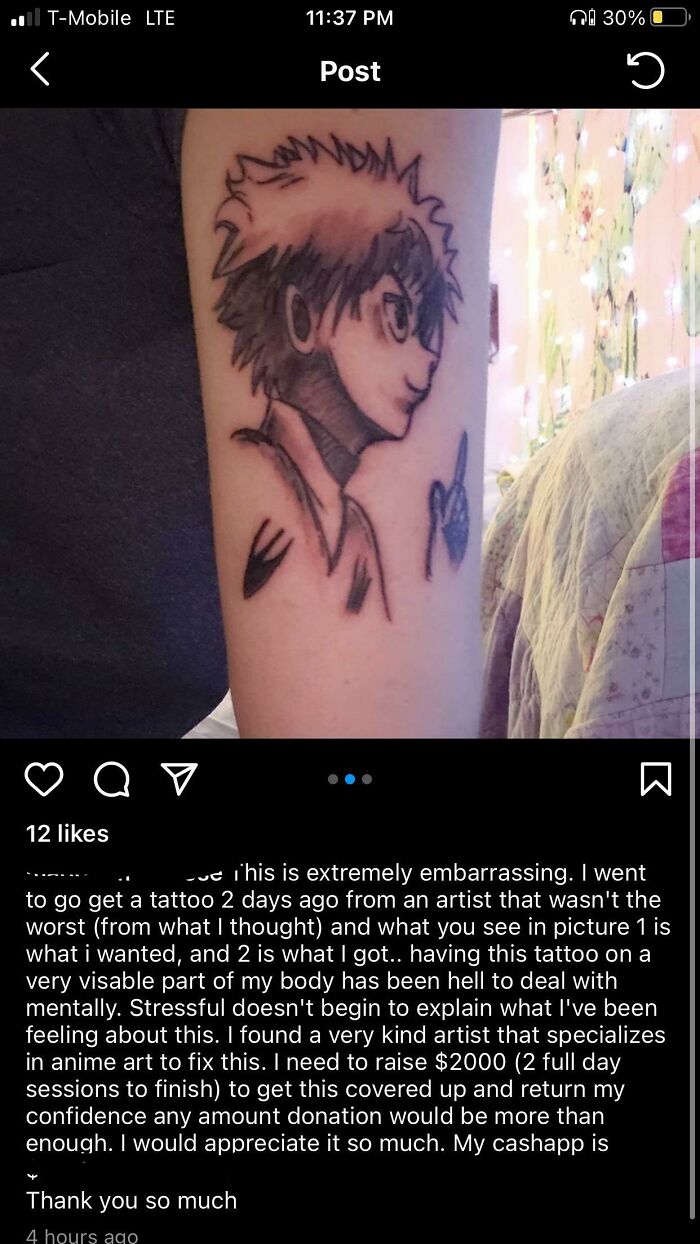 Cb Asks For Money For A Tattoo That Doesn’t Look Half Bad