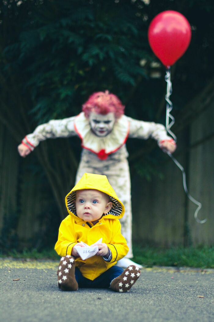 "You'll Float Too" We Decided To Do A Halloween-Themed Shoot With Our Children