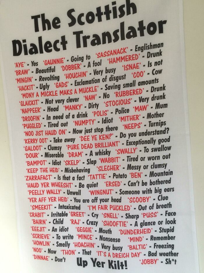 Just To Help Yous Oot A Wee Bit