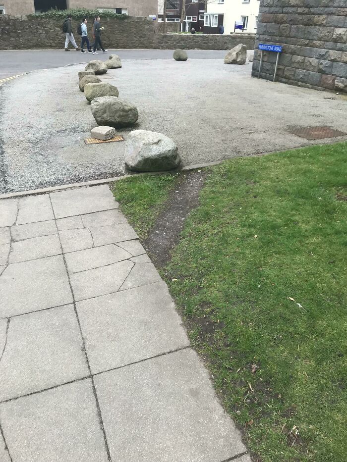 I Pass This Desire Path Often And Every Time I Laugh At How Completely Pointless It Is