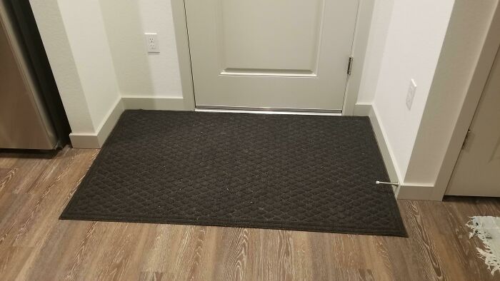 Our Doormat Fits Perfectly Into Our New Place's Entrance