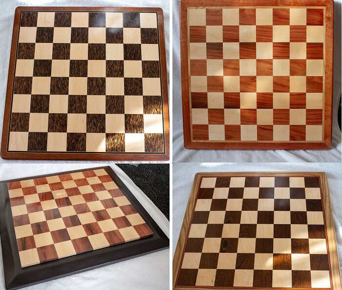 Chess Boards From Old Furniture