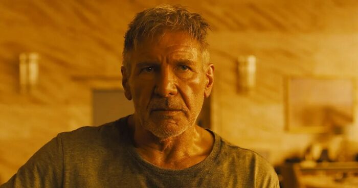 In Blade Runner 2049, Harrison Ford Looks Grumpy Because He Had To Go Through The Task Of Starring In All 2048 Movies