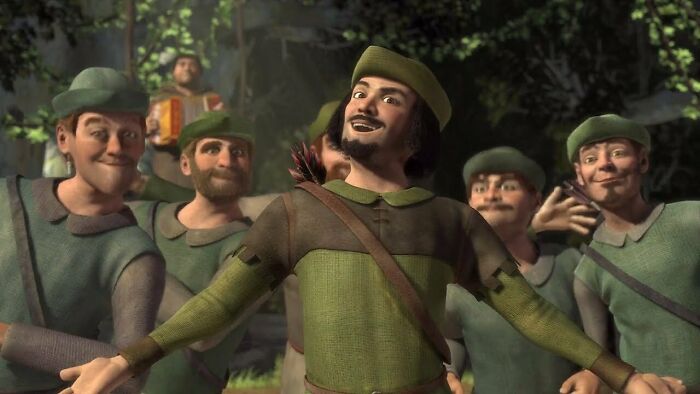 In Shrek (2001), 52 Minutes And 36 Seconds Into The Movie, When Shrek Is Taking Fiona To Durloc. They Get Attacked By The Most Vile Freaking Creature, A Frenchman