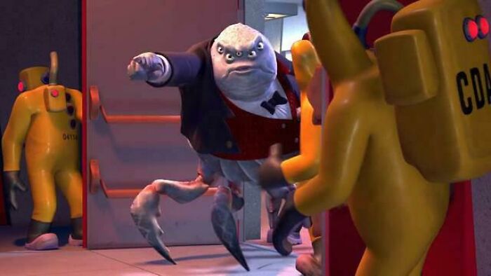 In Monsters Inc., Mr. Waternoose Is Apprehended After The Cda Learns He Kidnaps Children For Energy. This Implies That Literal F**king Monsters Will Protect Kids Better Than Cops Will