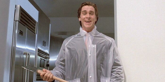 Despite Being Called ‘American Psycho’ (2000), Patrick Bateman Is Actually Played By A British Man, Christian Bale. This Is Possibly Because Bale Is An Actor, And This Job Typically Involves Pretending To Be Things That You Are Not