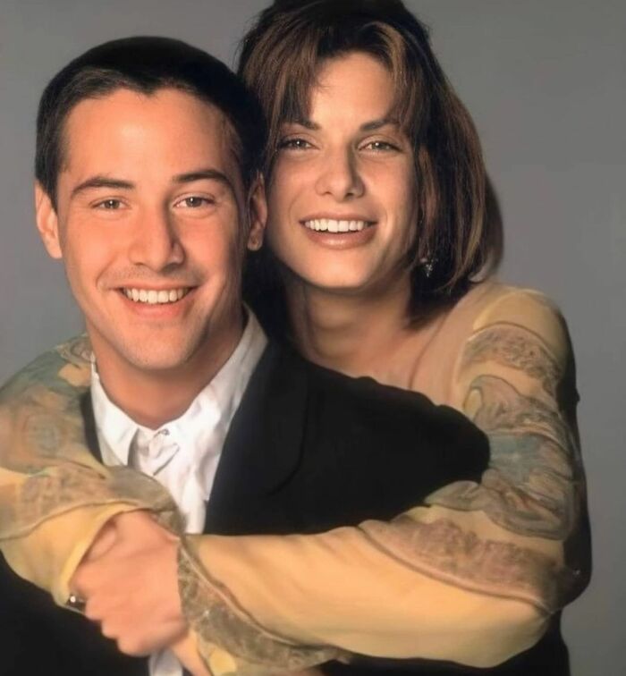Sandra Bullock And Keanu Reeves Photoshoot For Speed, 1994