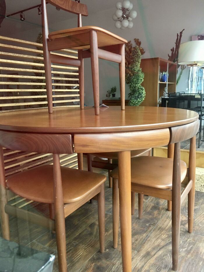 The Way These Chairs Fit The Table