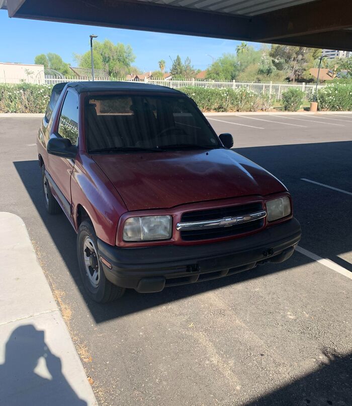Parked My Car Perfectly In The Morning So That It Would Still Be 100% In The Shade By The Afternoon. This Is Peak Arizona Parking
