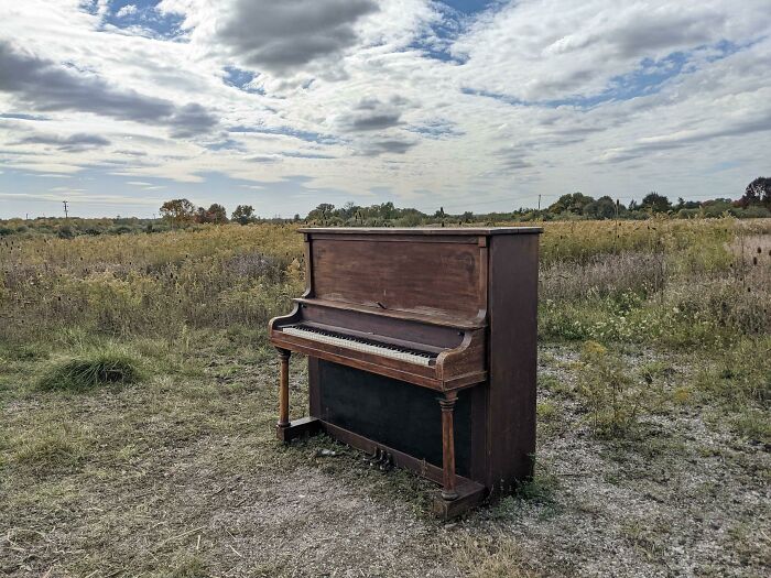  Encontré un piano en medio de una ruta de senderismo…
